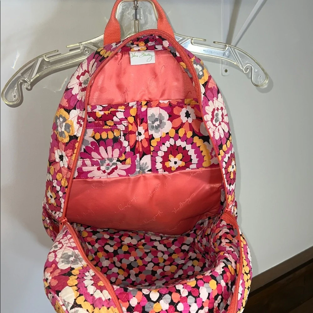Vera Bradley Floral Quilted Pink Backpack- OS‎